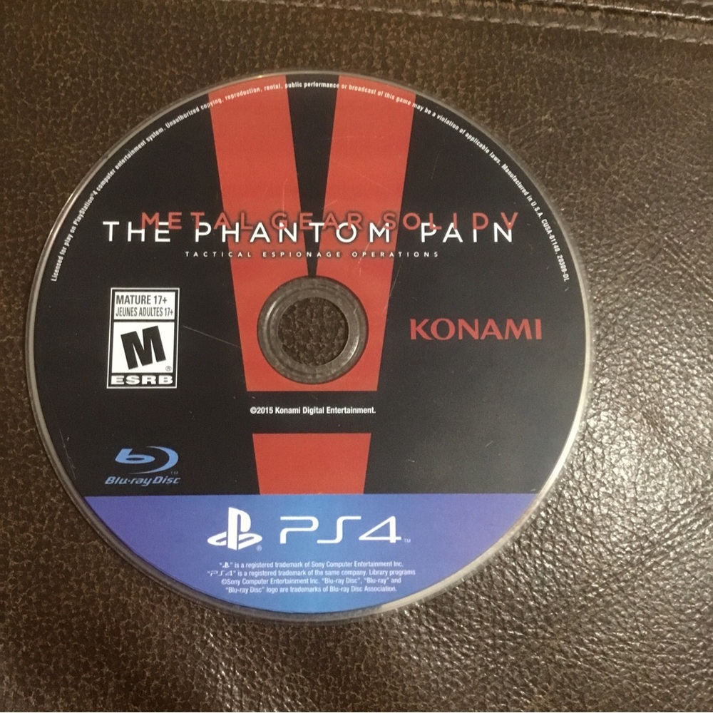 Metal Gear Solid V: The Phantom Pain - Sony PlayStation 4 Tested. Disc‎ Only
